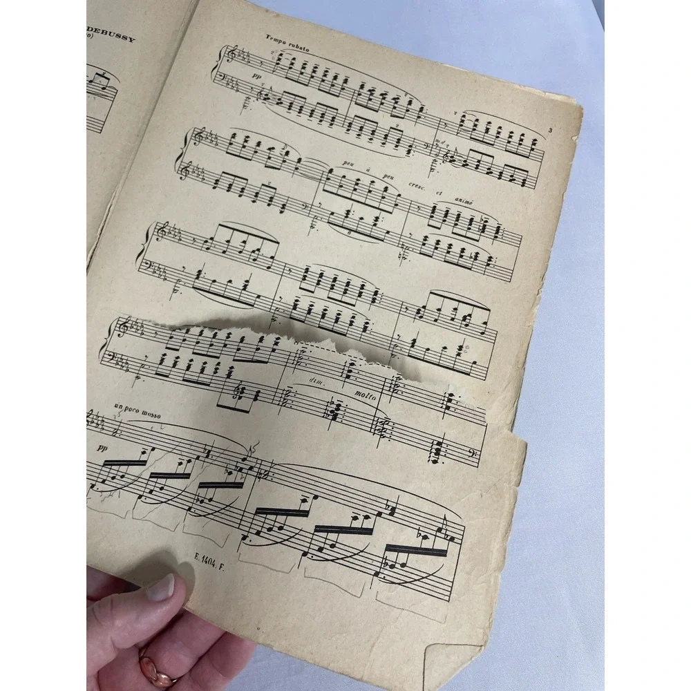 Claude Debussy Clair de Lune Suite Bergamasque Piano Sheet Music Elkan-Vogel Co.